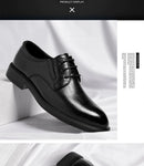 3/6/8 cm sapatos de elevador homens vestido sapatos preto couro macio aumentar sapatos formais casuais negócios oxfords terno sapatos