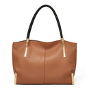 Bolsa feminina de couro genuíno foxer, design elegante e luxuoso, bolsa de ombro feminina, bolsa tote de grande capacidade, melhor presente para mãe, esposa