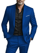 2 peças ternos de tamanho extra grande para homens casamento noivo smoking conjuntos de baile negócios masculino blazer trajes de hombre