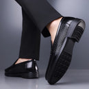 Mocassins de Couro Masculinos Casuais Slip-on Respiráveis Confortáveis para Caminhada e Escritório – Coleção Verão 2026