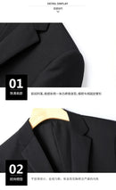 8xl terno (blazer + calças) moda negócios cavalheiro estilo italiano fino cor sólida terno profissional casamento noivo melhor homem terno