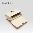 Bolsa Feminina BAFELLI NOVA MODA ESTILO ELEGANTE BOLSA DE OMBRO EM COURO LEGÍTIMO DOURADO MARCA DE LUXO 2026
