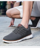 Tênis casual sapatos respirável masculino andando malha sola macia ao ar livre anti deslizamento viagem confortável tênis de corrida tenis masculino
