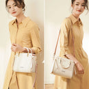 Bolsa de Ombro Feminina FOXER em Couro Rachado, Bolsa Elegante, Nova Bolsa Tote Grande Feminina 2026, Bolsa Transversal de Design Luxuoso