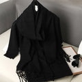 62 cores sólidas mulheres cachecol de inverno quente engrossar xale de caxemira moda ao ar livre luxo borlas pashmina senhora envoltório cachecóis à prova de vento