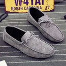 Sapato masculino de camurça vermelha, mocassim de couro macio, sapatos baixos casuais confortáveis, moda primavera, novo, 2023