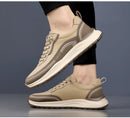 Mocassins masculinos de couro, confortáveis, respiráveis, leves, antiderrapantes, à prova d'água, sapatos casuais para atacado