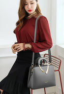 2026 novo estilo crossbody saco médio mãe saco lichia padrão grande macio plutônio fechamento com zíper uso diário moda senhoras bolsa sac