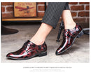 Sapatos masculinos de escritório com padrão floral, sapatos formais de couro de luxo, sapatos de casamento para noivo, sapatos oxford, vestido 37-50