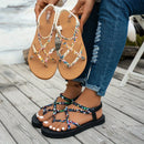 Sandálias de Praia Femininas Leves e Modernas de Tamanho Grande para o Verão - Novas Sandálias Casuais Confortáveis com Bico Redondo e Boca de Peixe