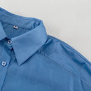 Camisa de Tencel com lapela e mangas compridas, estilo europeu e americano, elegante, versátil, soltinha, para mulheres, ideal para o dia a dia.