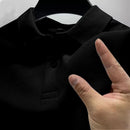 Camisa Polo Masculina Premium de Verão 2026, Secagem Rápida, Respirável, Casual, Moda Empresarial, Esportiva, Manga Curta, Roupa Masculina