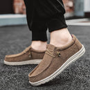 Marca masculina sapatos casuais moda denim sapatos de lona respirável andando sapatos planos ao ar livre tamanho grande luz sapatos masculinos mocassins