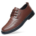 Sapato Masculino de Luxo em Couro Genuíno para Uso Externo, Sapatos Casuais de Couro Oxford com Cadarço, Sapatos Sociais de Grife com Cadarço para Negócios