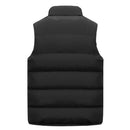 Colete masculino jaqueta quente sem mangas inverno à prova dwaterproof água casaco com zíper outono gola alta casual roupas de marca