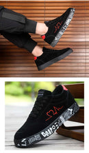 Tênis respiráveis de cano médio, design gráfico de coração e música, sapatos casuais de streetwear para casais, dia dos namorados e presente de aniversário
