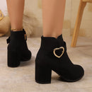 2025 novas mulheres antiderrapantes botas de tornozelo plataforma zíper salto alto botas curtas confortáveis sapatos de designer feminino zapatos de mujer
