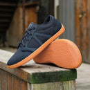 Tênis descalço minimalista masculino, ajuste largo, sola zero, relaxamento ideal, treinador cruzado masculino, sapatos descalços, caixa de dedo largo