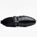 Sapatos de couro clássicos para homens deslizamento no dedo do pé apontado oxfords formal festa de casamento escritório negócios sapatos casuais para masculino