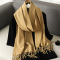 62 cores sólidas mulheres cachecol de inverno quente engrossar xale de caxemira moda ao ar livre luxo borlas pashmina senhora envoltório cachecóis à prova de vento
