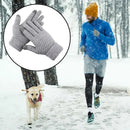 Winter-lined Gloves for Both Men and Women - Thickened Elastic Touch Screen Compatible, Cold-proof and Warm Gloves