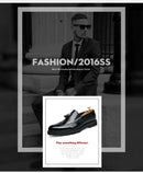 2026 Novo Sapato Masculino Slip-On Casual de Couro com Estampa de Crocodilo e Franjas Tamanho Grande 46