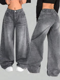 Streetwear moda novo multi-bolso lavado baggy jeans masculino e feminino y2k hip-hop harajuku casual gótico cintura alta calças largas