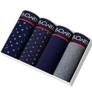 4pcs boxer shorts homem calcinha masculina boxer roupa interior de algodão para o sexo masculino casal sexy conjunto calecon tamanho grande lote macio