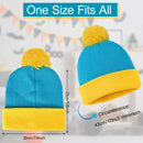 Gorro e luvas engraçados para cosplay de natal, 2 peças, chapéu de malha clássico quente unissex de inverno, Halloween, acessórios de fantasia de ano novo