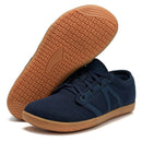 Tênis descalço minimalista masculino, ajuste largo, sola zero, relaxamento ideal, treinador cruzado masculino, sapatos descalços, caixa de dedo largo