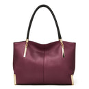 Bolsa feminina de couro genuíno foxer, design elegante e luxuoso, bolsa de ombro feminina, bolsa tote de grande capacidade, melhor presente para mãe, esposa