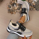 Sapatos femininos de duas cores para trabalho, tênis casuais femininos 2026 com frete grátis.
