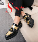 Moda dourada masculina casual deslizamento-on borla patente mocassins fundo grosso elevador sapatos masculinos sapatos de festa sapatos de negócios brogue