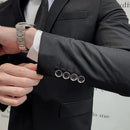 Terno atualizar o novo tecido masculino negócios cavalheiro moda fino trabalho cor sólida plus size vestido justo casamento melhor homem terno
