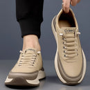 Mocassins masculinos de couro, confortáveis, respiráveis, leves, antiderrapantes, à prova d'água, sapatos casuais para atacado