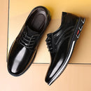 Sapatos de couro clássicos para homens deslizamento no dedo do pé apontado oxfords formal festa de casamento escritório negócios sapatos casuais para masculino