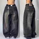 Streetwear moda novo multi-bolso lavado baggy jeans masculino e feminino y2k hip-hop harajuku casual gótico cintura alta calças largas
