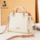 Bolsa de Ombro Feminina FOXER em Couro Rachado, Bolsa Elegante, Nova Bolsa Tote Grande Feminina 2026, Bolsa Transversal de Design Luxuoso