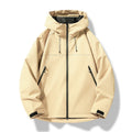 Primavera outono jaquetas casuais masculinas esportes à prova de vento à prova dwindproof água com capuz outwear casacos moda sólida zíperes ao ar livre casal jaqueta