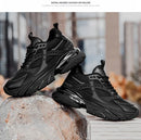 Tênis casuais masculinos com design em malha respirável, sola grossa, tênis esportivos masculinos modernos, estilo Dad Shoes com aumento de altura invisível de 6-10cm.