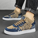 Sapato de skate alto masculino e infantil, sapato de caminhada casual com cadarço, tênis de luxo, novo, 2022
