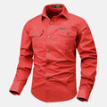 Camisa tática masculina camisa militar de manga comprida camisa tática homem camisa preta homem camisa ao ar livre