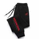 Novas calças de algodão casuais da Honda para outono e inverno, calças de corrida e fitness, calças de inverno masculinas.