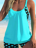 Novo Maiô Feminino Esportivo Slim com Recortes, Modelo Tankini Conservador de Corte Reto