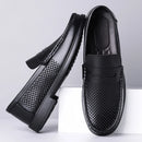 Mocassins de Couro Masculinos Casuais Slip-on Respiráveis Confortáveis para Caminhada e Escritório – Coleção Verão 2026