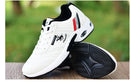 Tênis de couro masculino casual versátil sapatos ao ar livre antiderrapante calçado de corrida moda masculina sapatos de tabuleiro zapatos homme