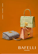 Bolsa Feminina BAFELLI NOVA MODA ESTILO ELEGANTE BOLSA DE OMBRO EM COURO LEGÍTIMO DOURADO MARCA DE LUXO 2026