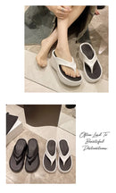 Chinelos Femininos de Moda, Sapatos de Plataforma de EVA Macio para o Verão, Chinelos de Praia para Meninas, Sandálias de Salto Alto com Sola Grossa