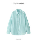 Camisa Feminina Semir com Proteção UV 2026, Texturizada, Lisa, Ombro Caído, Estilo Urbano Casual para o Dia a Dia, Macia e Confortável