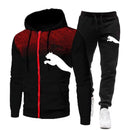 Conjunto de Moletom Masculino com Capuz Estampado 2026, Combinação de Moletom com Capuz + Calças, Roupa Casual para Esportes e Corrida